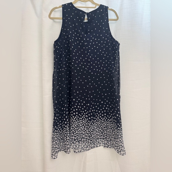 Size large 21” ptp Studio One navy  A-Line Knee-Length Skirt for Cocktail - Picture 4 of 8